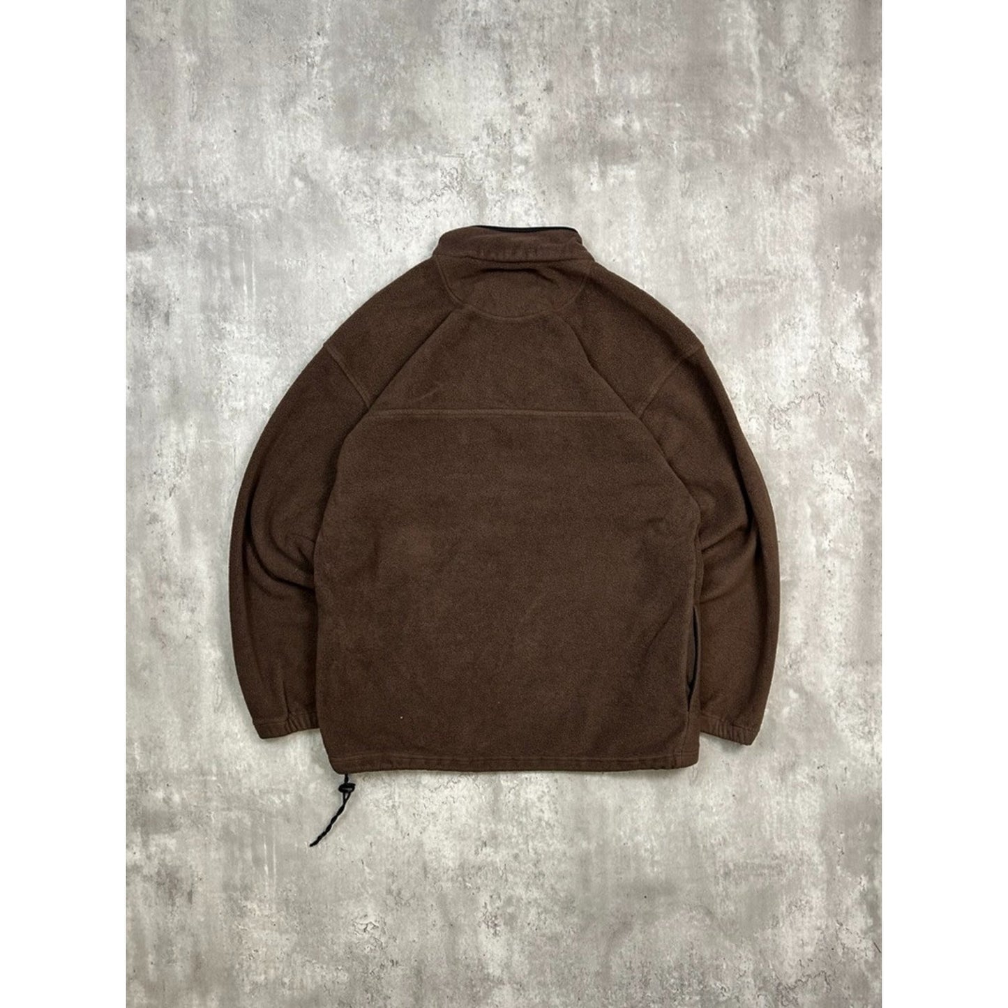 Vintage Cleveland Browns NFL Embroidered Spellout 1/2 Zip Fleece Sweatshirt XL