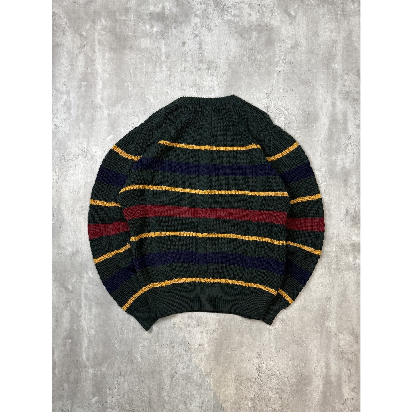 Vintage 90s Claybrooke Striped Pullover Knit Sweater Size Large