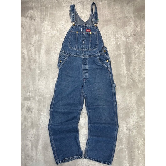 Vintage Dickies Medium Wash Denim Workwear Overall Pants Size 37