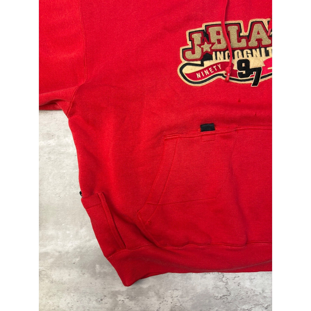 Vintage Y2K Johnny Blaze Incognito Embroidered Logo Hooded Sweatshirt Size XL