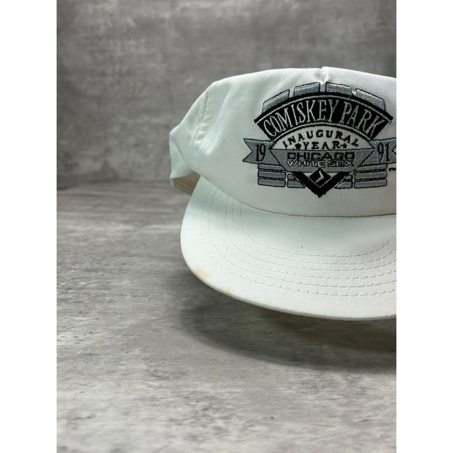 VTG 1991 Chicago White Sox MLB Comiskey Park Inaugural Year Snapback Hat OSFA