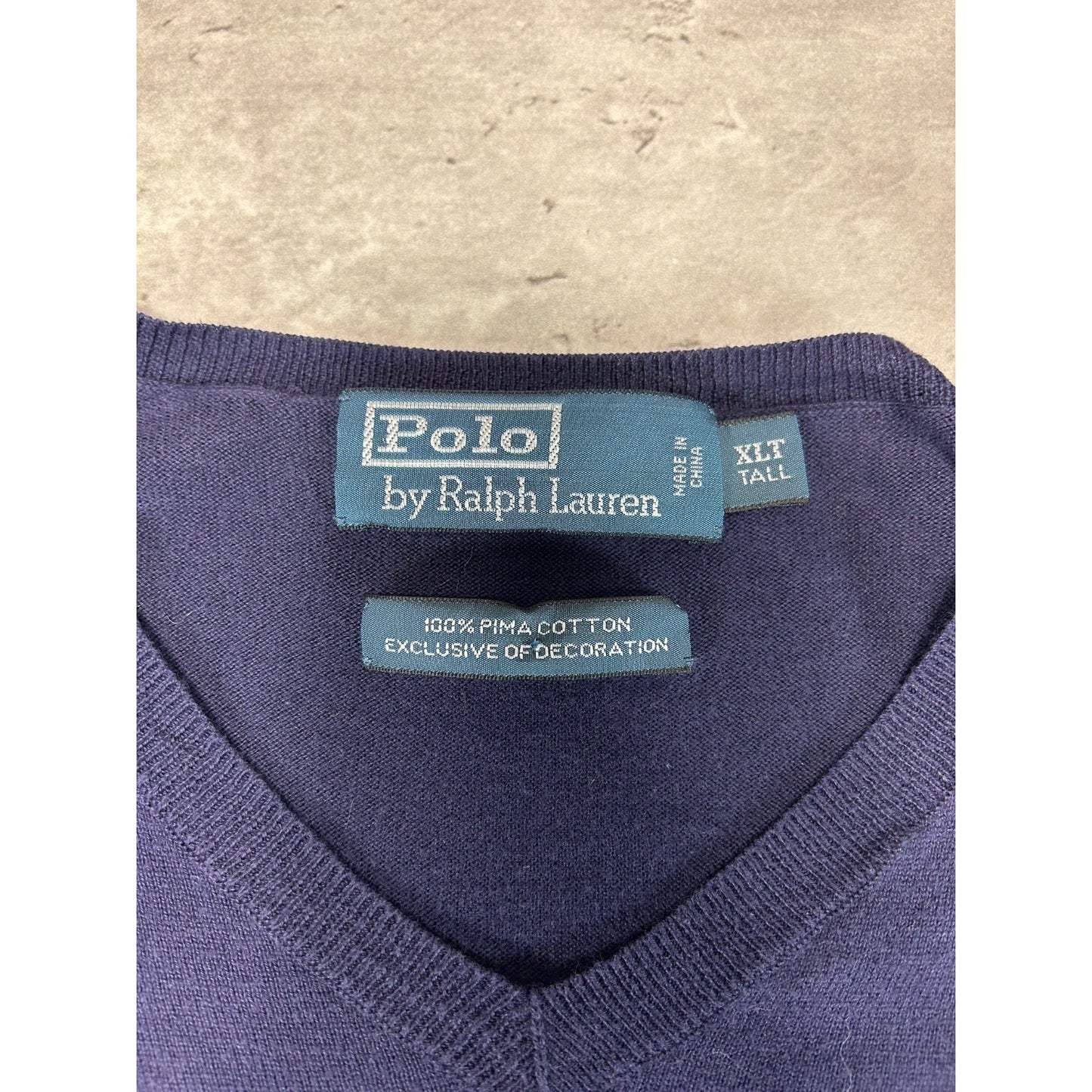 Vintage Polo Ralph Lauren Embroidered Pony Lightweight Knit Sweater Size XLT