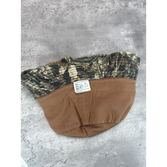 Vintage Tree Camo Hunting Bucket Hat OSFA Green/Brown