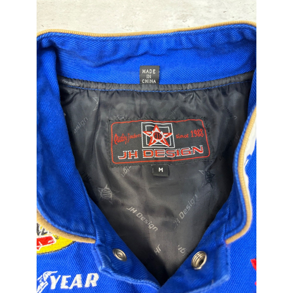 Vintage Mark Martin #6 Nascar AAA Embroidered Racing Jacket Size Medium