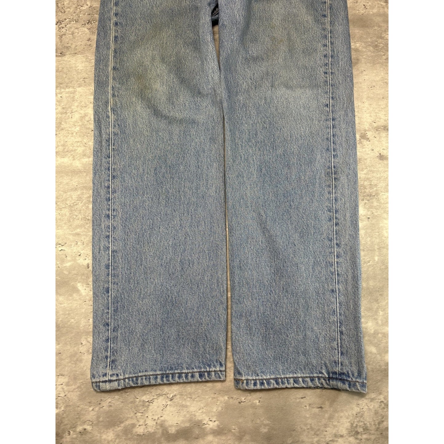 Vintage 90s Levis 501 Red Tab Light Wash Denim Pants Size 34 Blue
