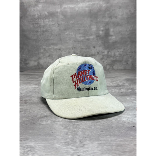 Vintage 90s Planet Hollywood Washington DC Destination Snapback Hat OSFA