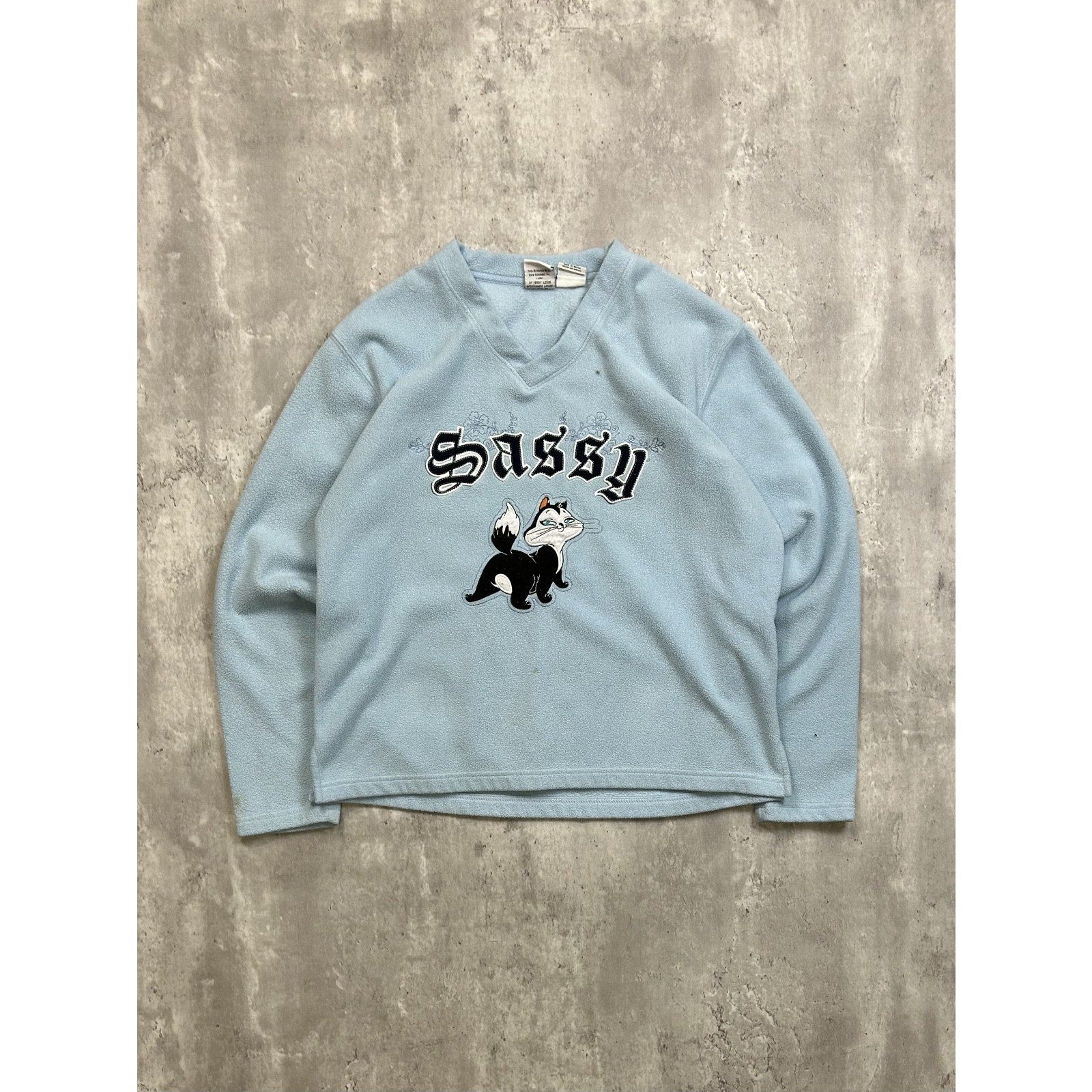 Vintage Looney Tunes Penelope Pussycat Fleece Tv Show Sweatshirt Size Large
