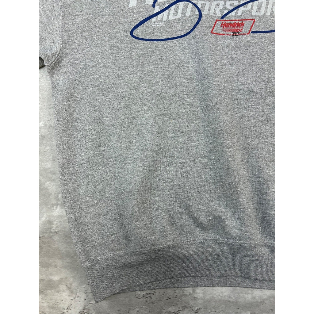 Vintage Jimmie Johnson #48 Nascar Racing Spellout Graphic Sweatshirt Size XL