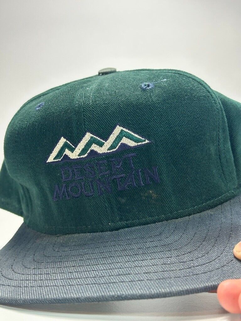 Vintage 90s Desert Mountain Embroidered Spell Out Strapback Hat OSFA