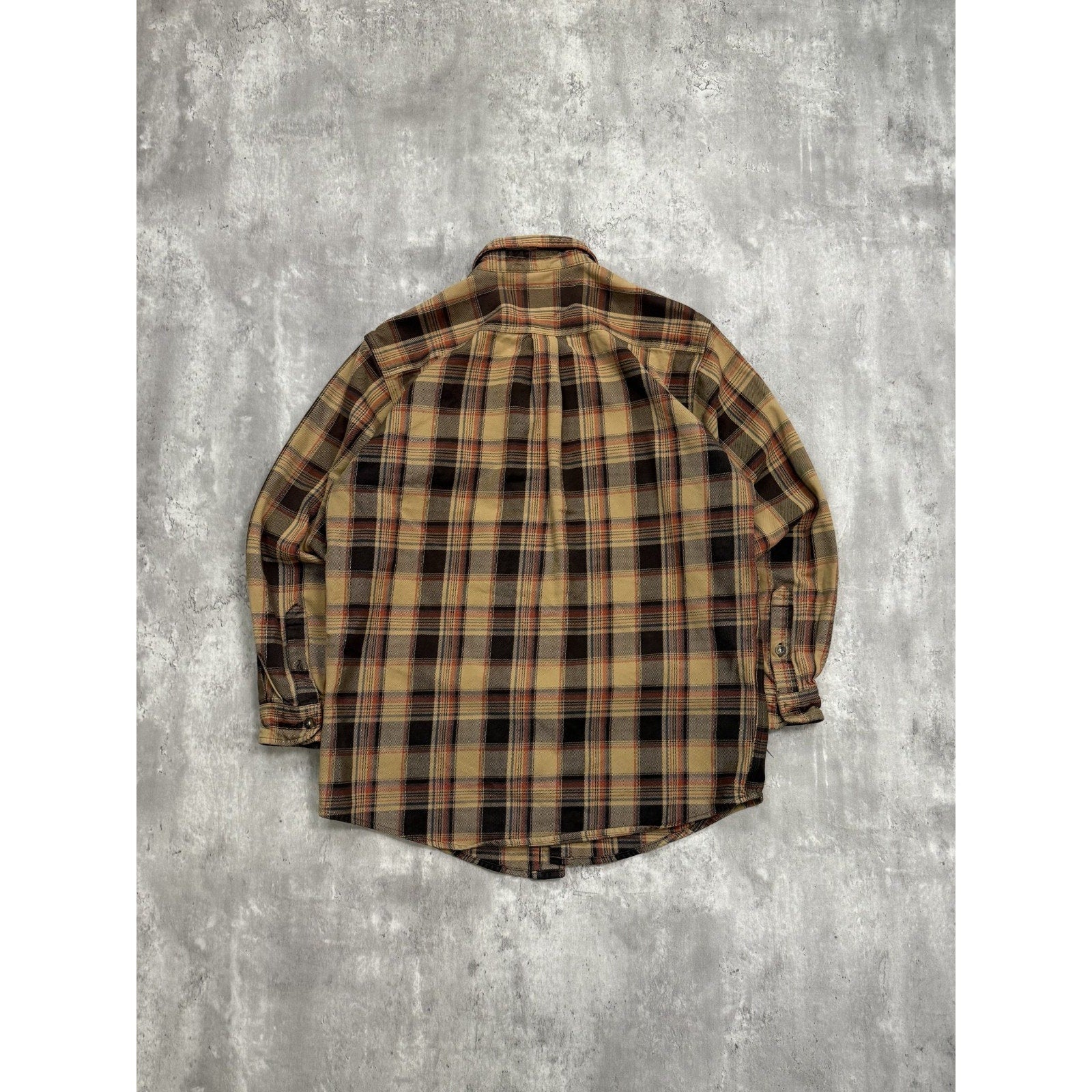 Vintage Carhartt Plaid Double Pocket Workwear Long Sleeve Button Up Shirt Medium