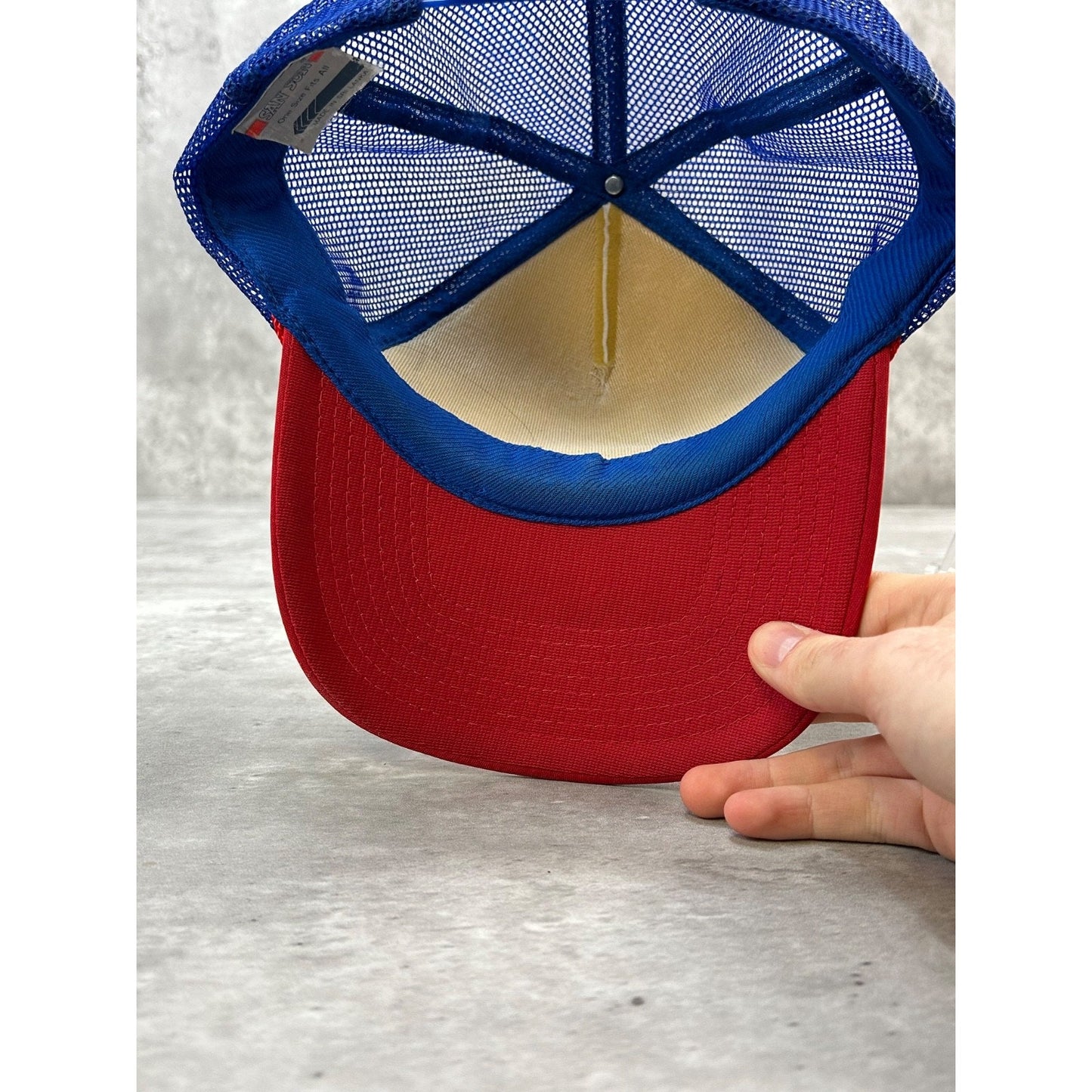 Vintage 90s Spankys Bar & Grill Graphic Spellout Trucker Snapback Hat OSFA