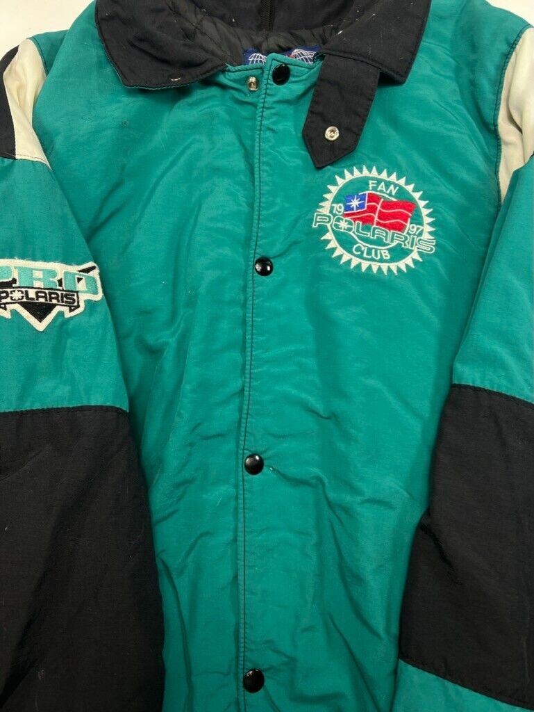 Vintage 1997 Polaris Fan Club Pro Polaris Nylon Jacket Size XL Made In USA 90s