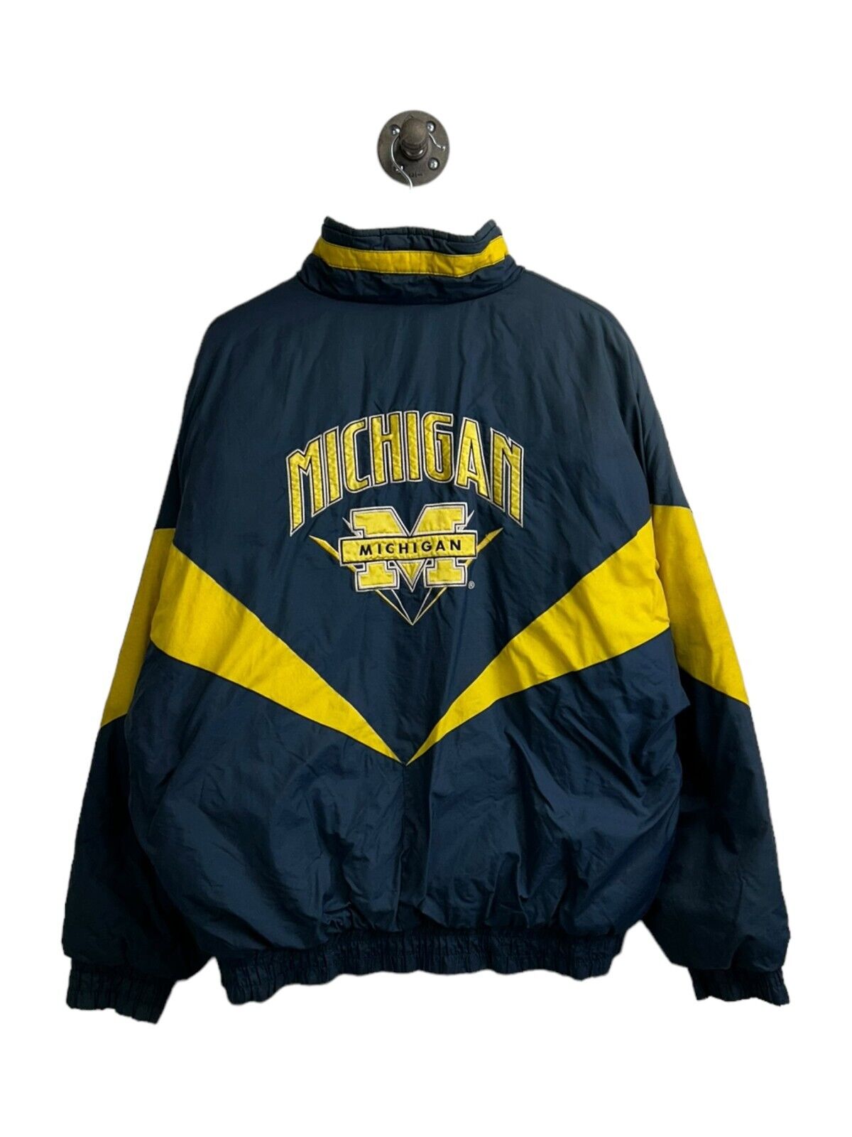 Vintage 90s University of Michigan on sale Starter Bomber Jacket