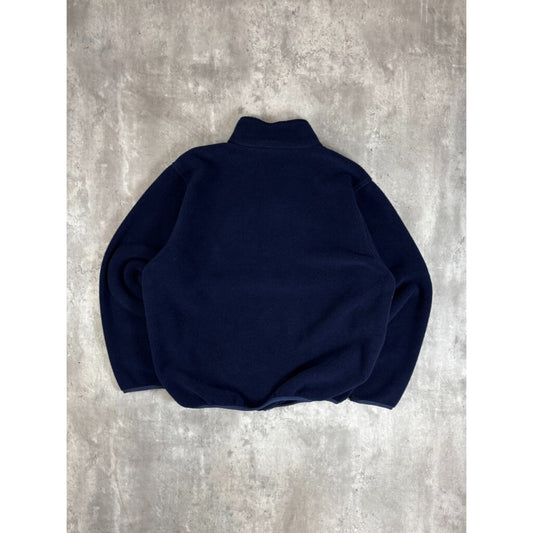 Vintage Womens L.L. Bean Full Zip Fleece Sweatshirt Size Large Blue