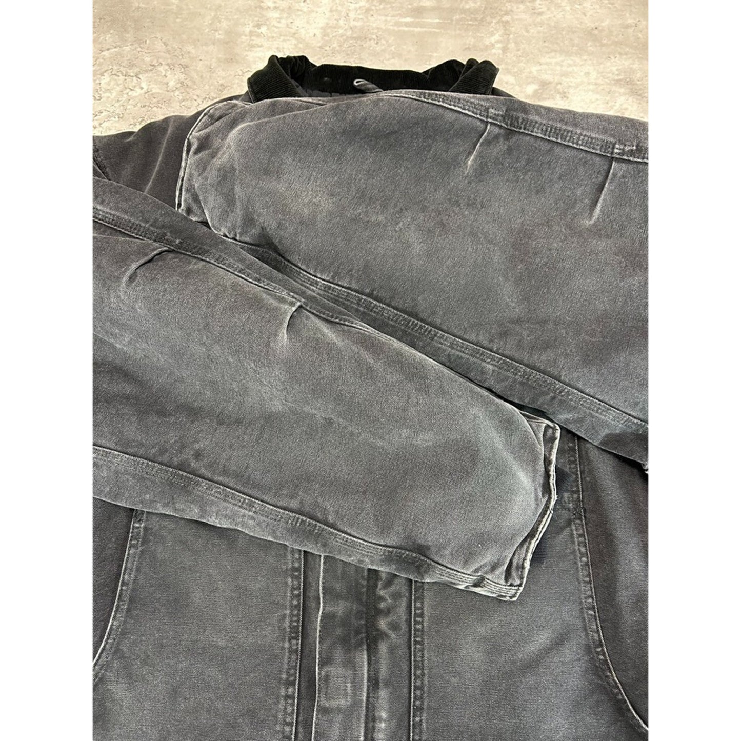 Vintage Carhartt Insulated Canvas Workwear Arctic Jacket Size XXL Black
