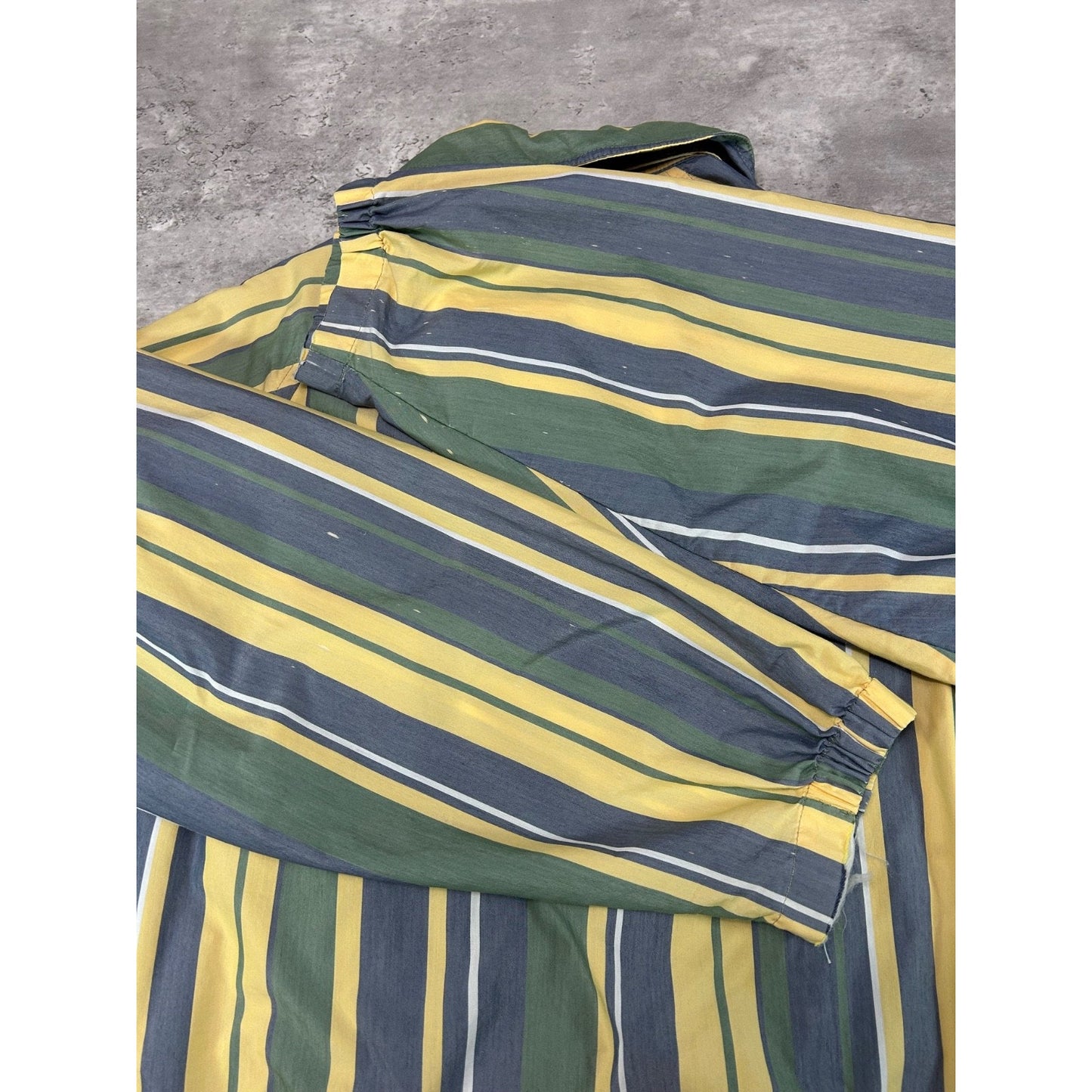 Vintage Nautica Embroidered Logo Striped Harrington Jacket Size Medium