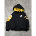 90s Pittsburgh Steelers NFL Insulated Starter Split Back Jacket Size Large