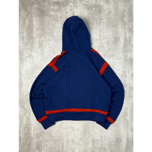 Vintage 80s/90s Speedo Two Tone Full Zip Hooded Sweatshirt Size Large