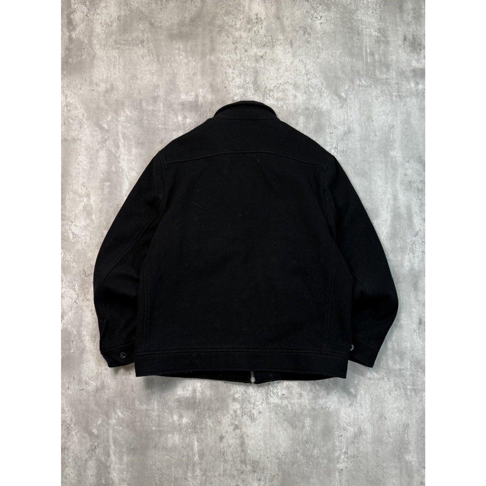 Vintage Gap Heavyweight Full Zip Black Collared Jacket Size Large