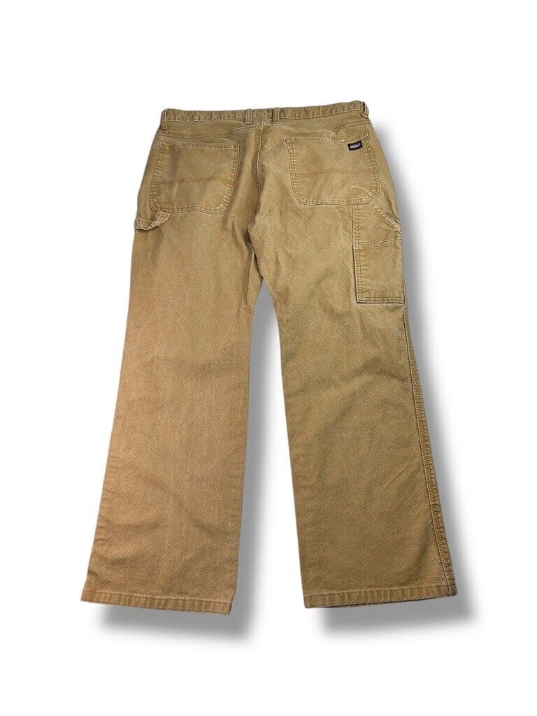 Dickies Canvas Work Wear Carpenter Pants Size 37W Beige