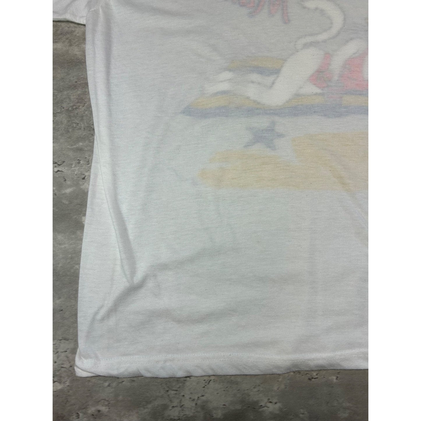 Vintage 80s/90s Bahama Mama Cartoon Cat Beach Graphic T-Shirt Size Large