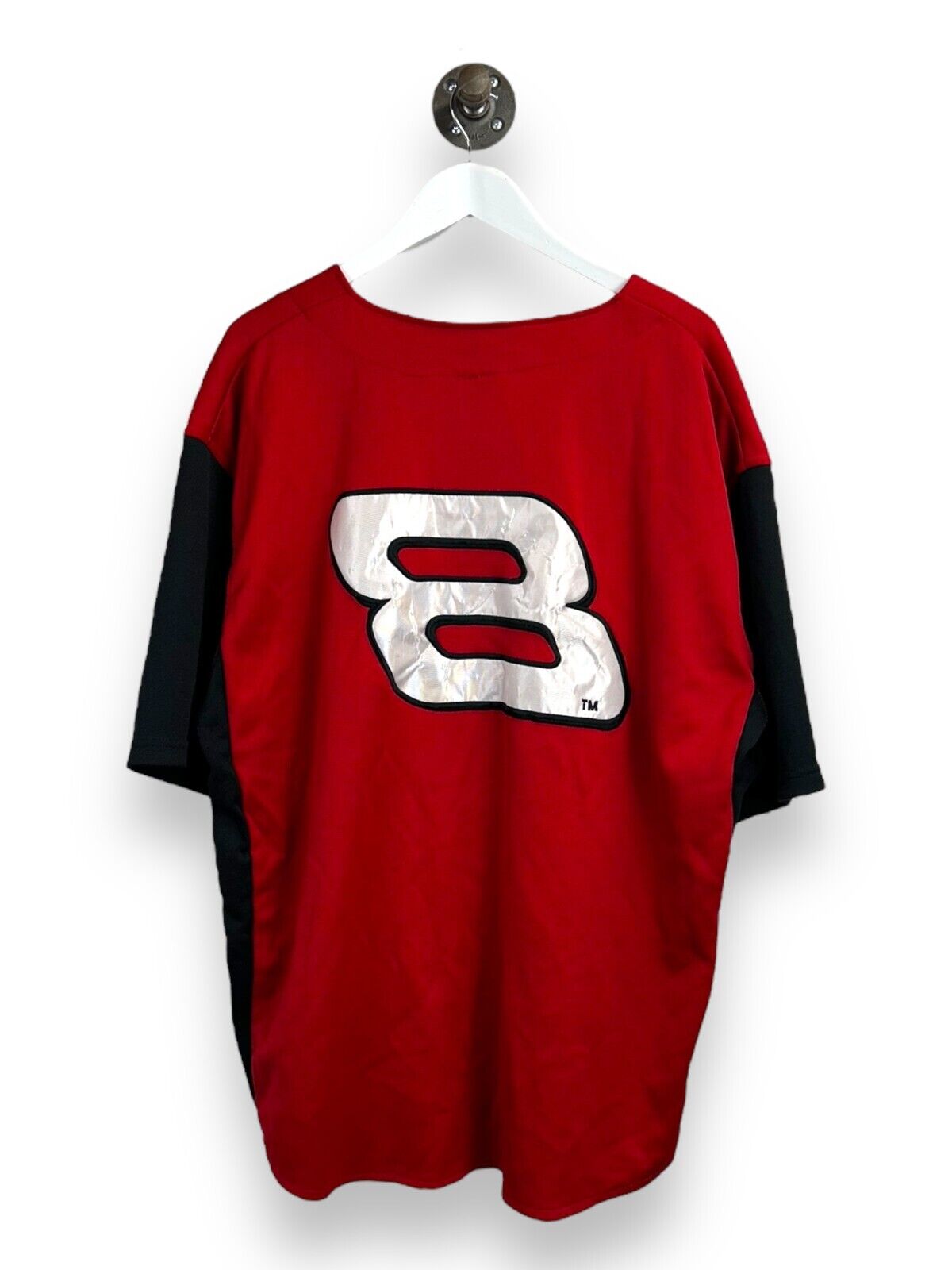 Vintage Dale Earnhardt Jr #8 NASCAR Budweiser Baseball Jersey Size XL