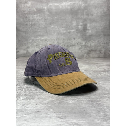 Vintage 90s Pinehurst No. 8 Embroidered Spellout Golf Strapback Hat OSFA