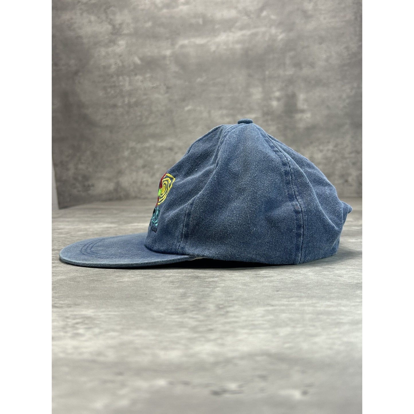 Vintage 1996 Level Regatta Yacht Club Embroidered Denim Strapback Hat OSFA