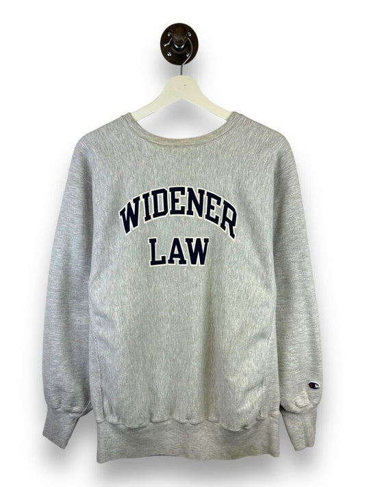 Vintage 90s Champion Reverse Weave Widener Law Crewneck Sweatshirt Size XL Gray