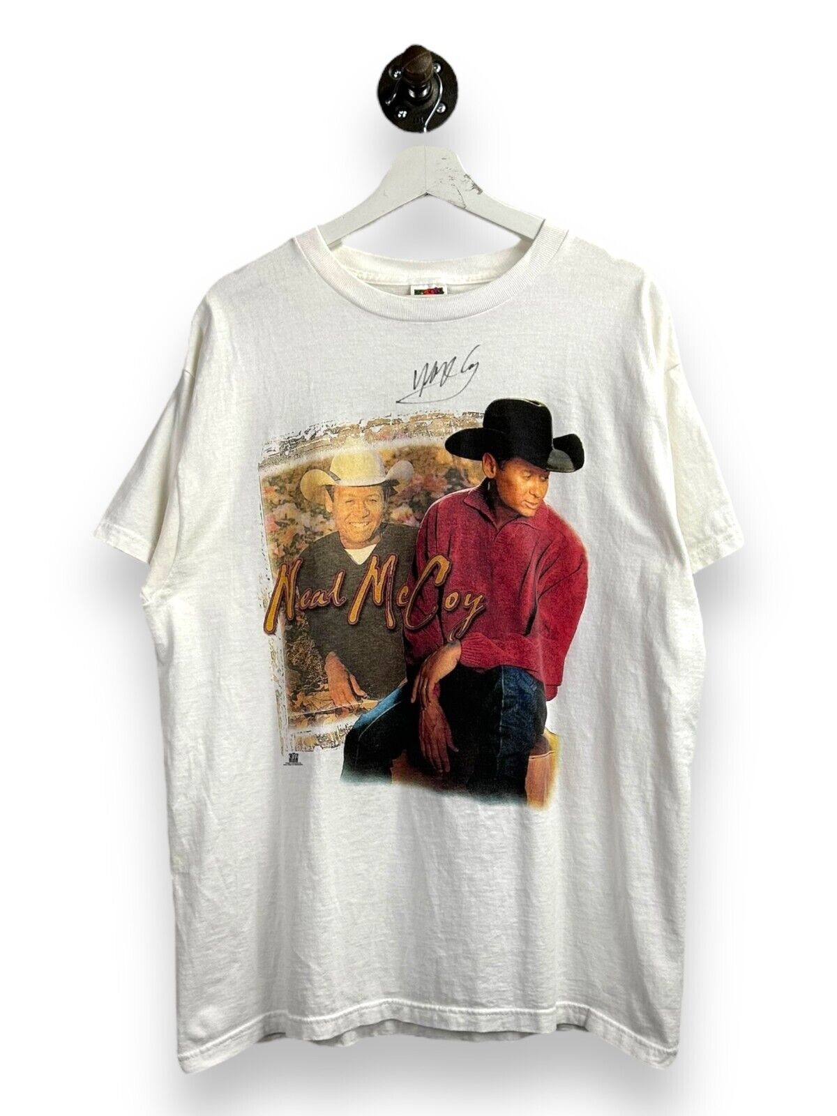 Vintage 90s Neal McCoy 40 Butt Holdin' Country Music Graphic T-Shirt Size XL