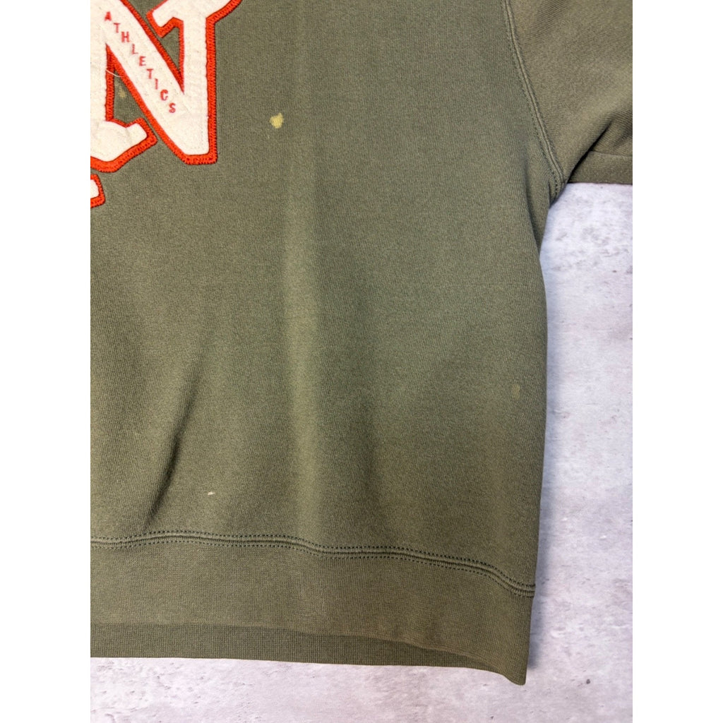 Vintage Nike Athletic Embroidered Middle Swoosh Graphic Sweatshirt Size Medium
