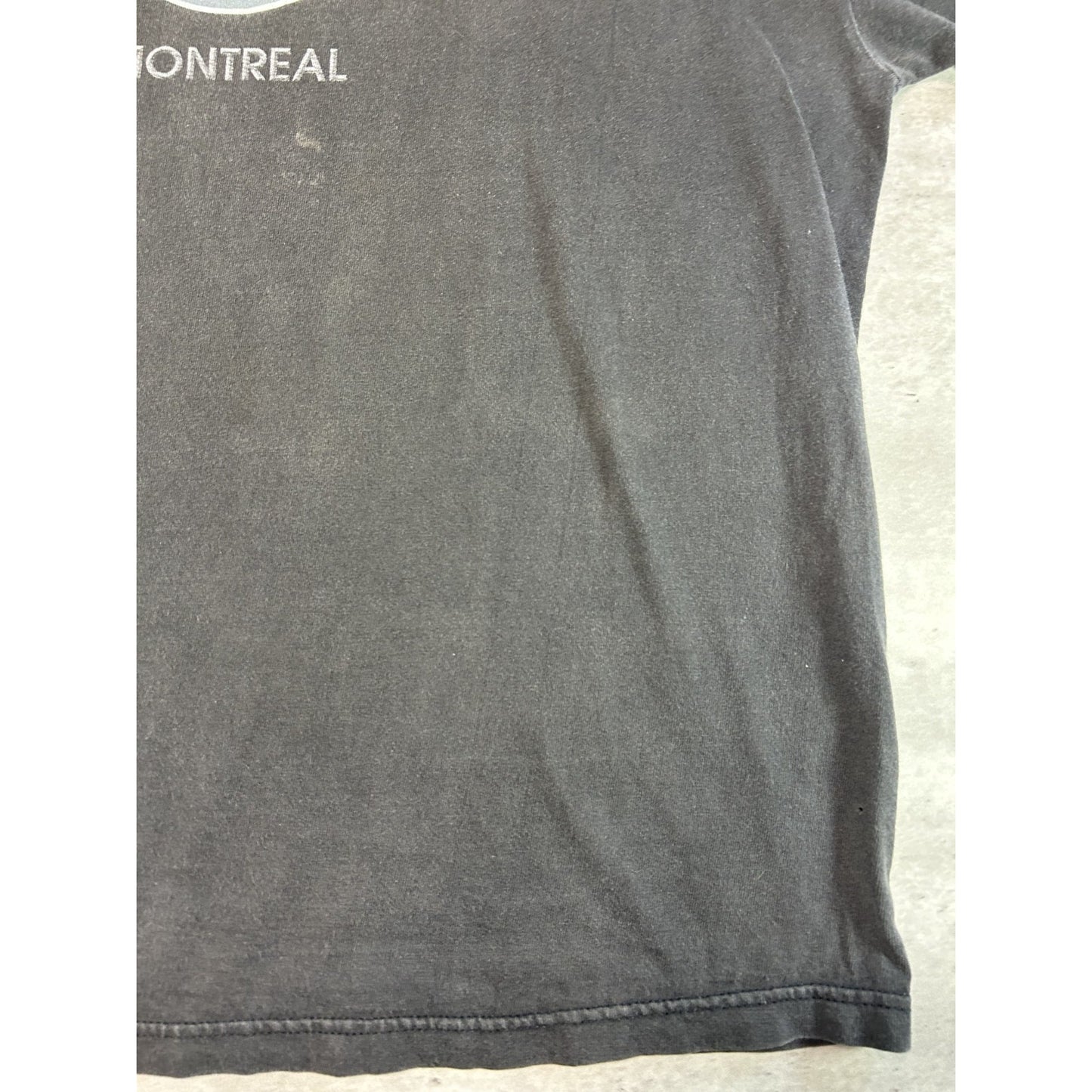 Vintage 90s Hard Rock Cafe Montreal Graphic Destination T-Shirt Size XL Black
