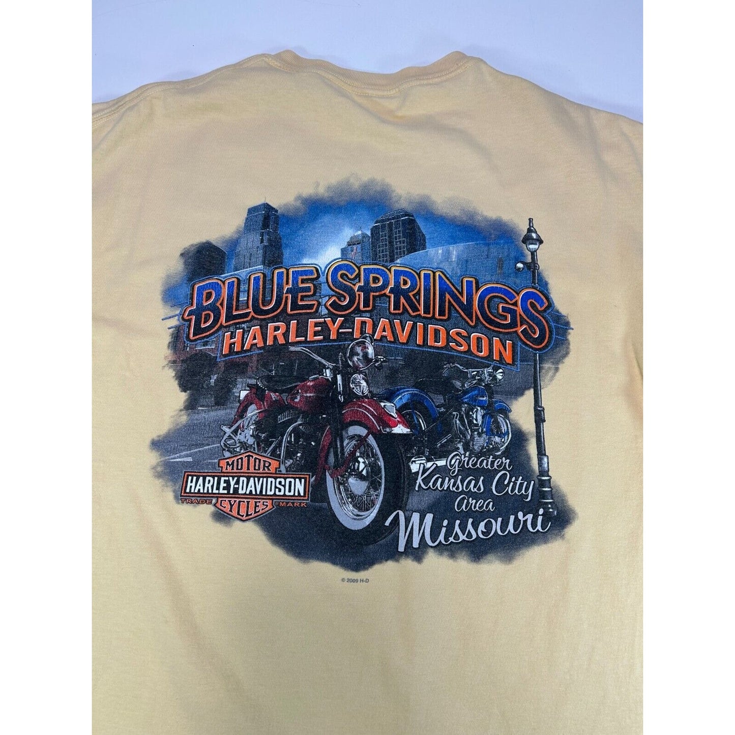 Harley Davidson Ride Free Live Free Bald Eagle Graphic T-Shirt Size Medium