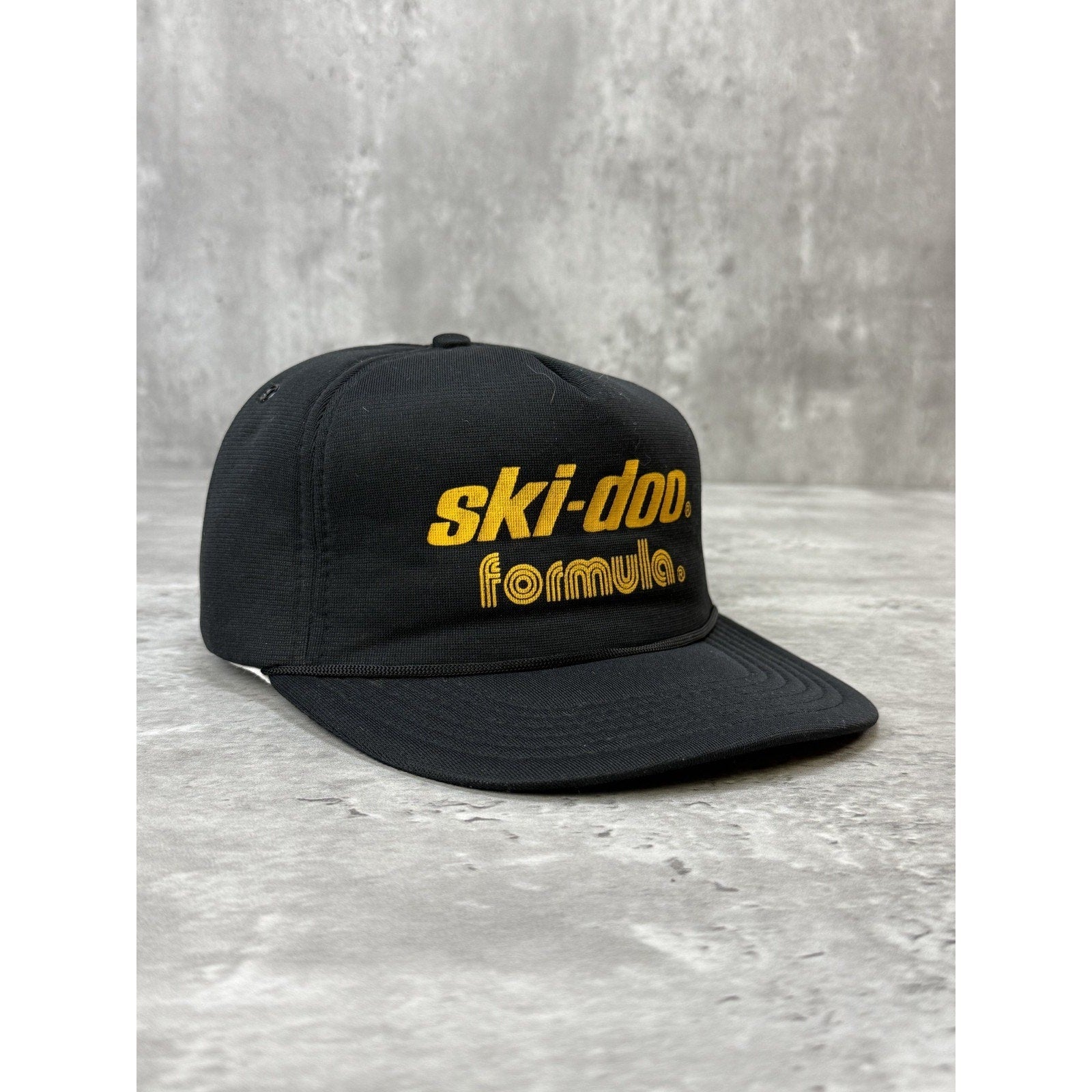 Vintage 90s Ski-Doo Formula Graphic Spellout Snapback Hat OSFA