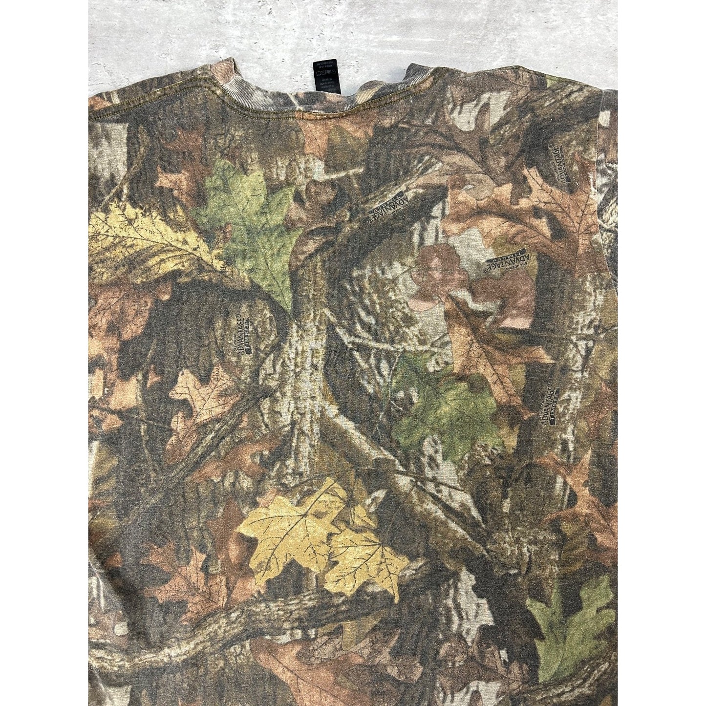 Vintage 90s Advantage Timber Tree Camo Hunting Long Sleeve T-Shirt Size XL