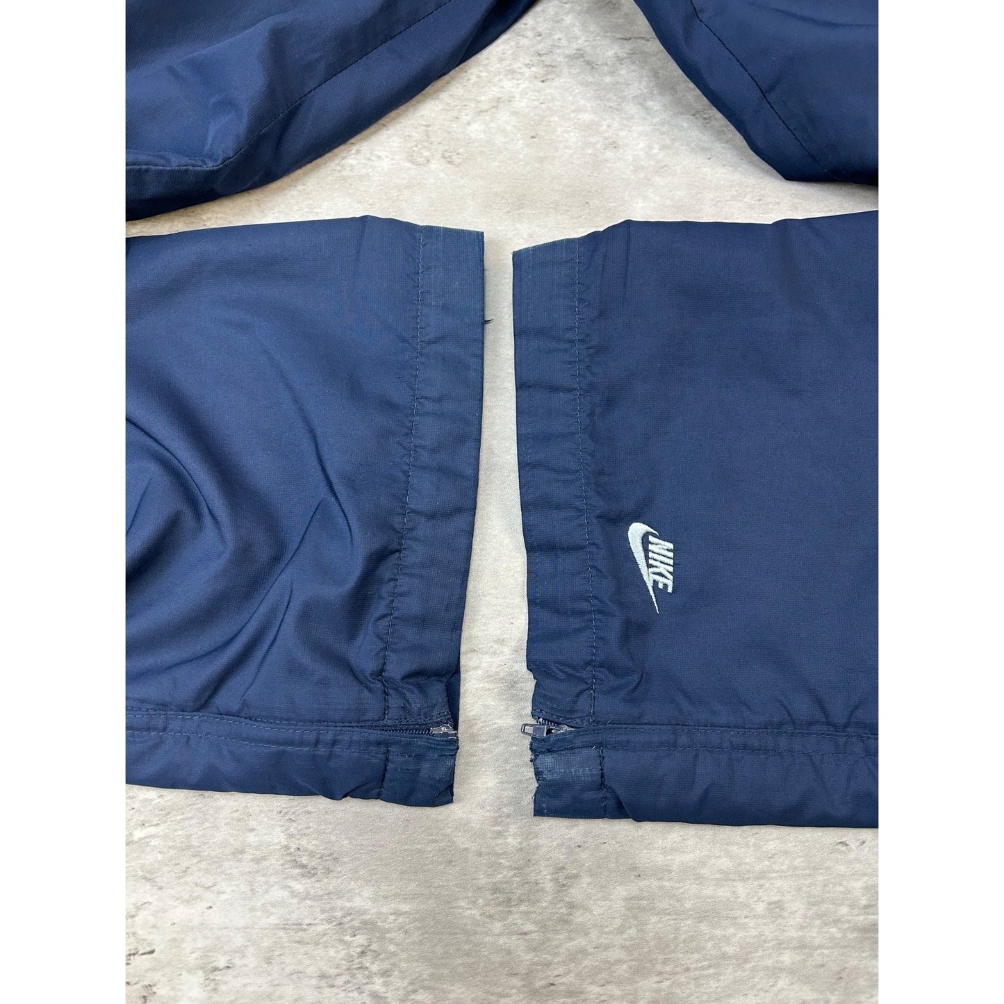 Vintage Y2K Nike Embroidered Logo Two Tone Nylon Track Pants Size Small