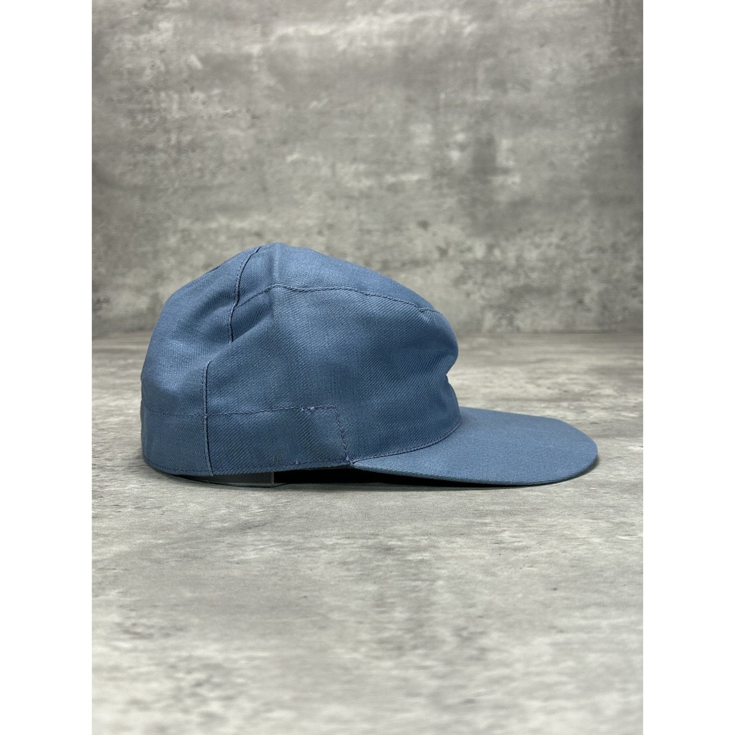 Vintage 70s Abstract Five Panel Blank Workwear Style Fitted Hat OSFA