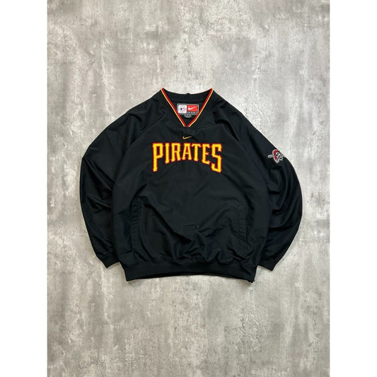 Vintage Pittsburgh Pirates MLB Nike Middle Swoosh Windbreaker Jacket Size XL