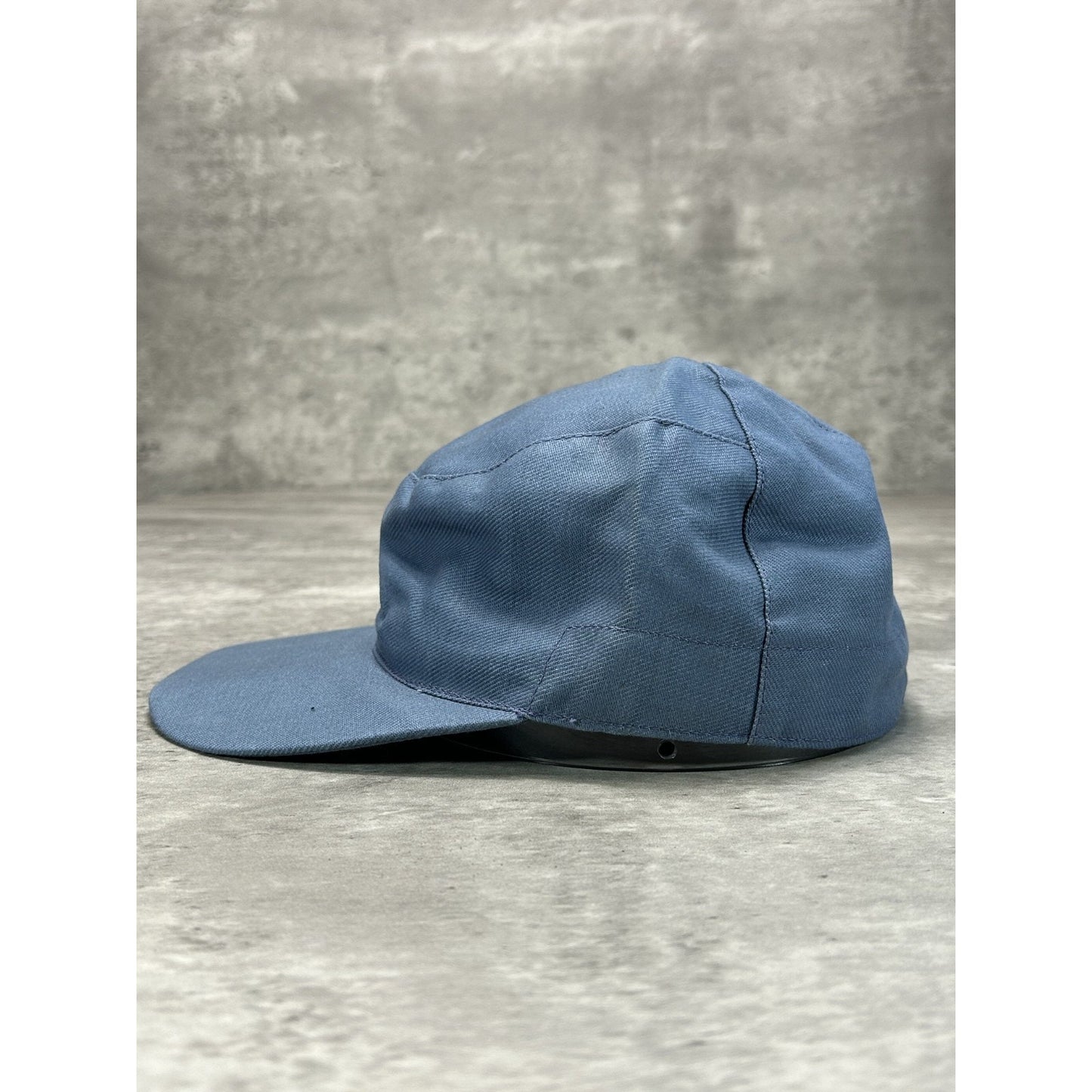 Vintage 70s Abstract Five Panel Blank Workwear Style Fitted Hat OSFA