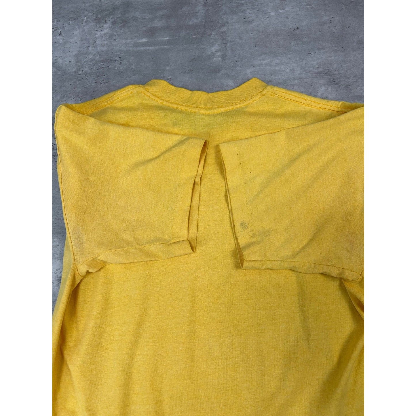 Vintage 80s/90s So What's Your Point Bulldog Graphic T-Shirt Size Medium Yellow