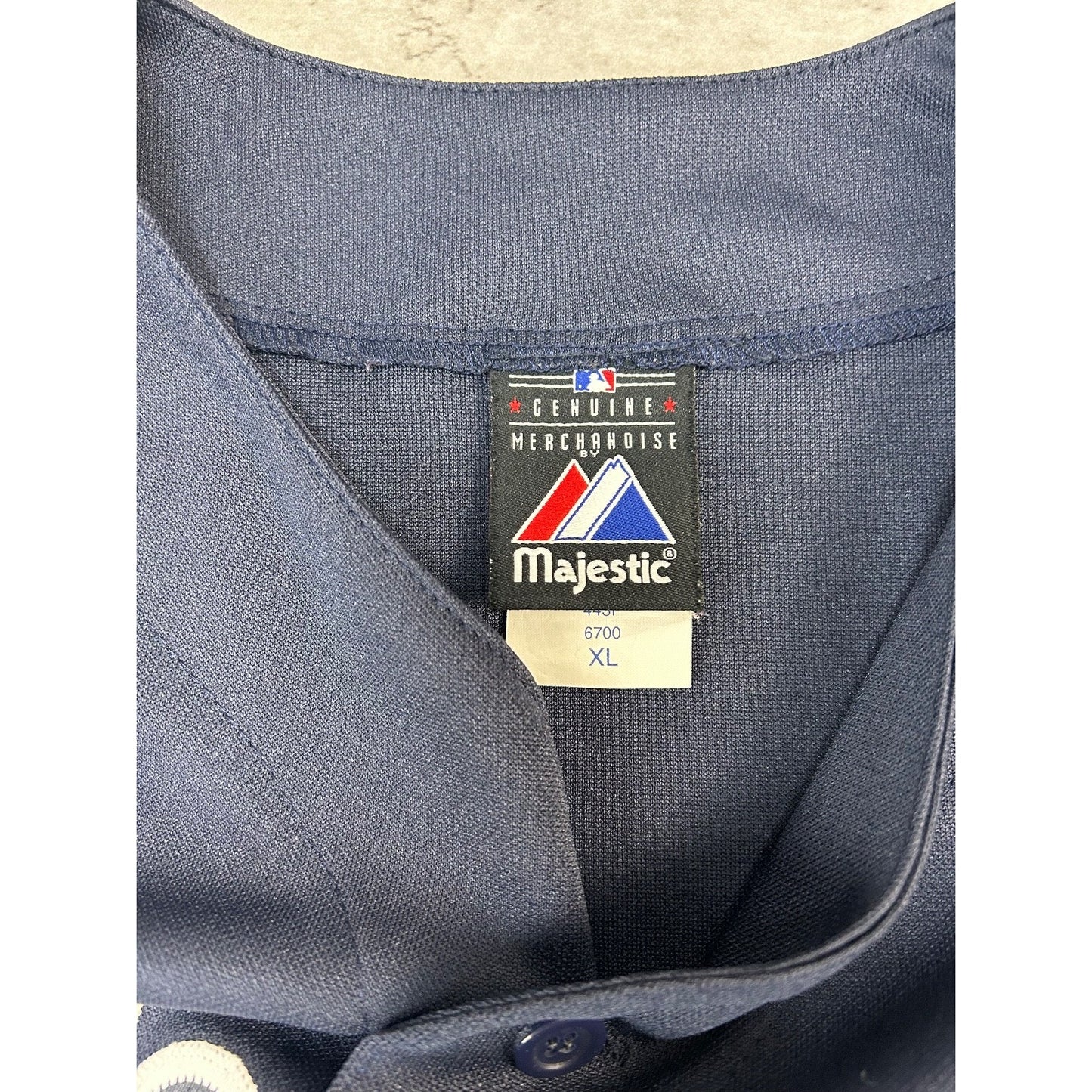 Vintage Atlanta Braves MLB Stitched Majestic Baseball Jersey Size XL