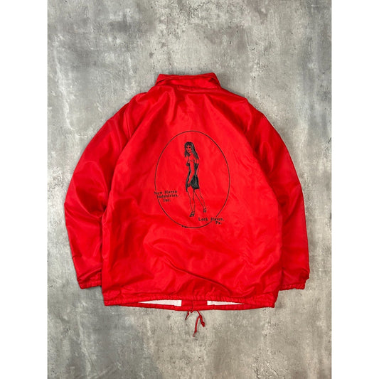 Vintage 80s New Haven Industries Nylon Coaches Jacket Size Medium