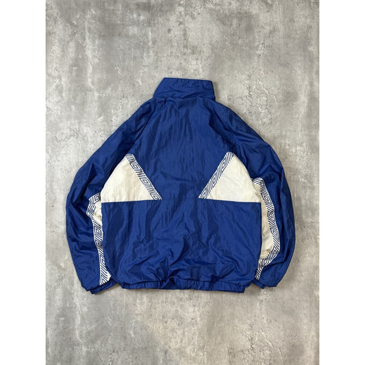 Vintage 90s Umbro Embroidered Logo Full Zip Windbreaker Jacket Size Medium