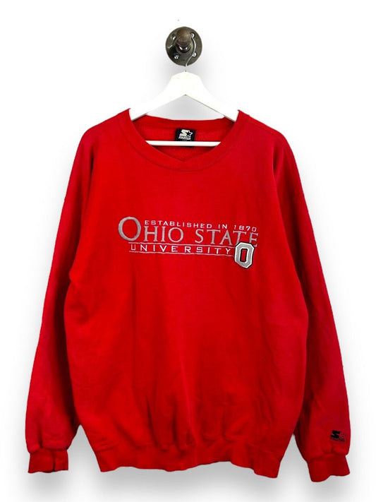 Vintage 90s Ohio State Buckeyes NCAA Starter Spell Out Sweatshirt Size Large