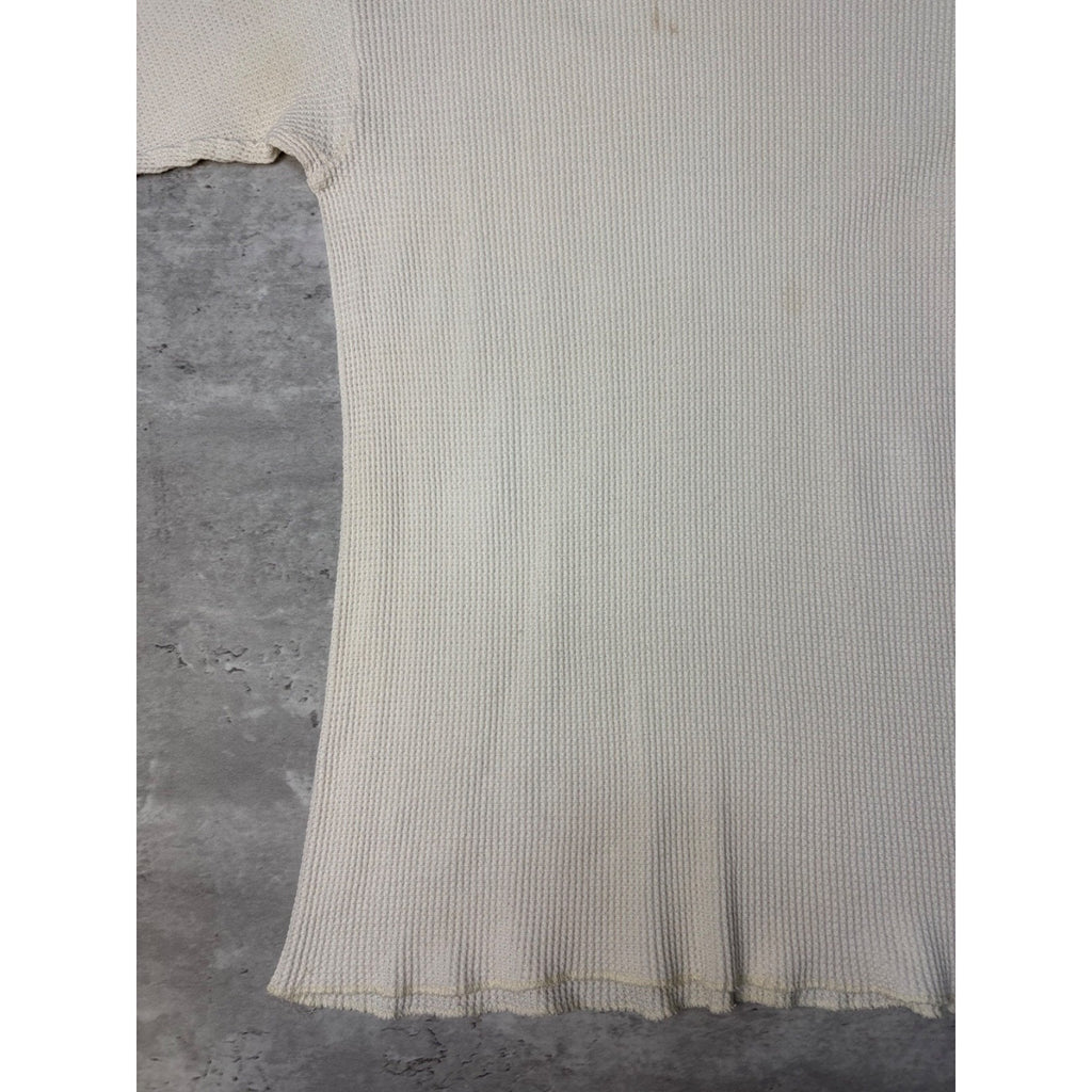 Vintage 1980s Remington Waffle Print Thermal Long Sleeve T-Shirt Size XL