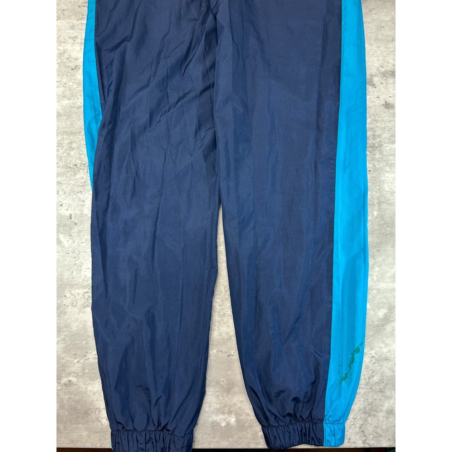 Vintage 2000s Nike Graphic Logo Two Tone Nylon Track Pants Size Medium