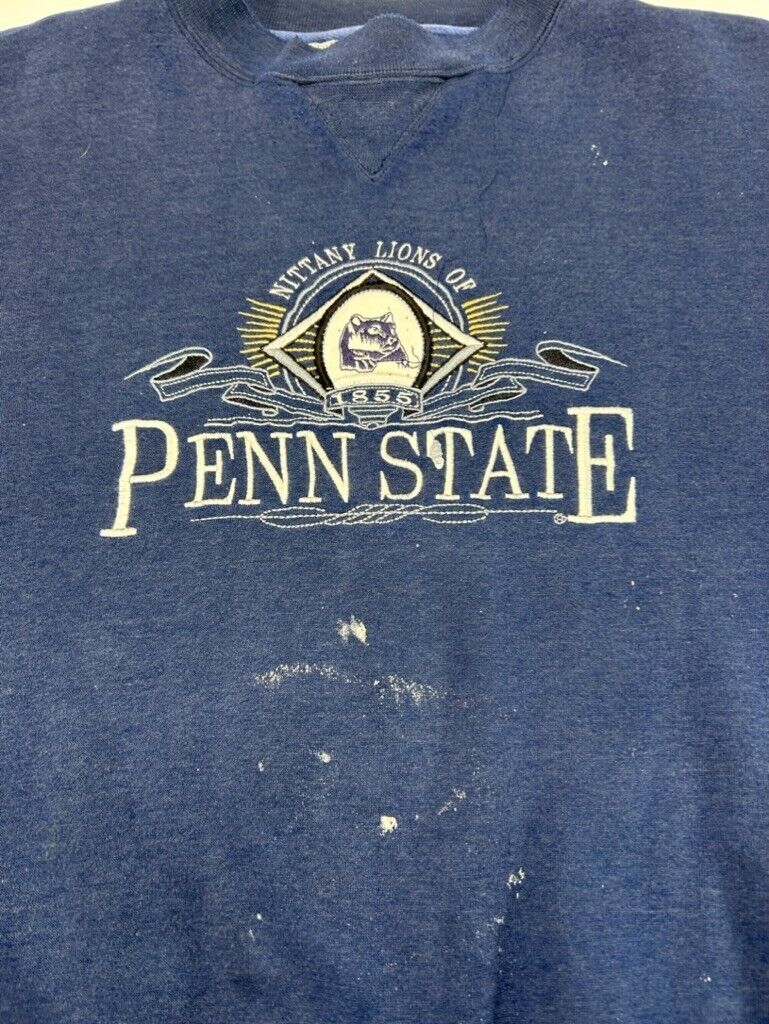 Vintage 90s Penn State Nittany Lions NCAA Embroidered Sweatshirt Size Large