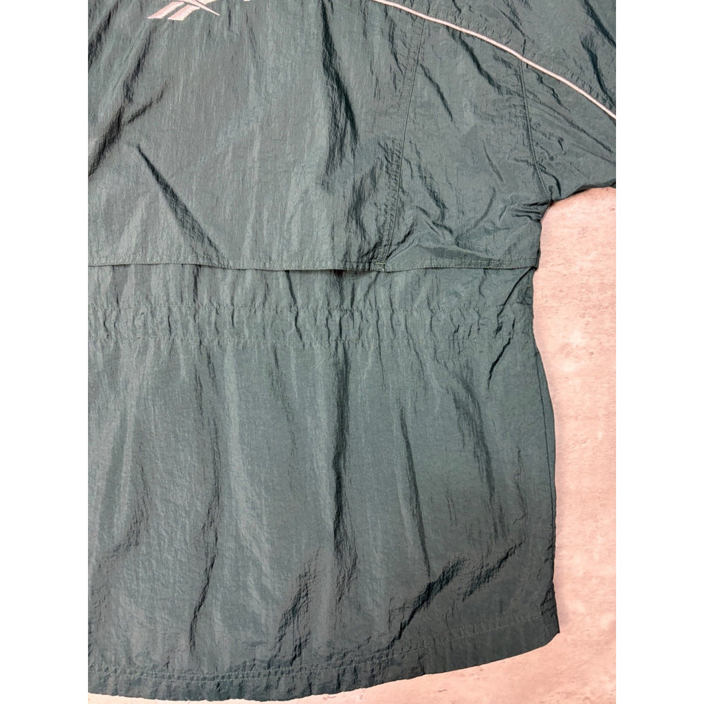 Vintage 90s Reebok Embroidered Logo Nylon Windbreaker Jacket Size Medium