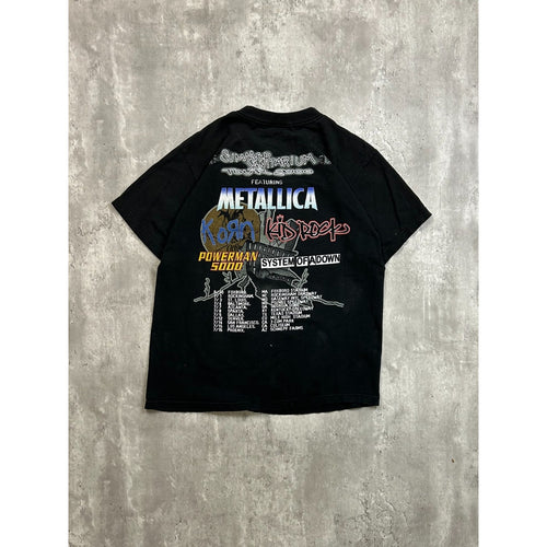 Vintage 2000 Metallica Summer Sanatorium Rock Music Tour Graphic T-Shirt Sz L