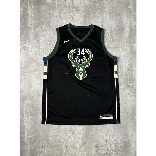 Vintage Giannis Antetokounmpo #34 Milwaukee Bucks NBA Nike Jersey Size XL